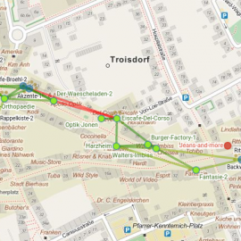 Kölner Straße im Bereich Fußgängerzone komplett mit Freifunk versorgt